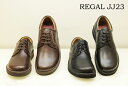 ■ REGAL WALKER リーガルウォーカーJJ23 プレーントゥ ビジネス ドレス ステアオブリークトゥ BLACK DARK BROWN