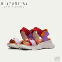 ■ HISPANITAS ヒスパニタス CHV243458 パープルコンビベルクロ オープントゥサンダルウェッジソール 厚底 レディース スペインブランド 【2...