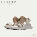  HISPANITAS ヒスパニタス CHV243458 White ベルクロ オープントゥサンダルウェッジソール 厚底 レディース スペインブランド スペイン製