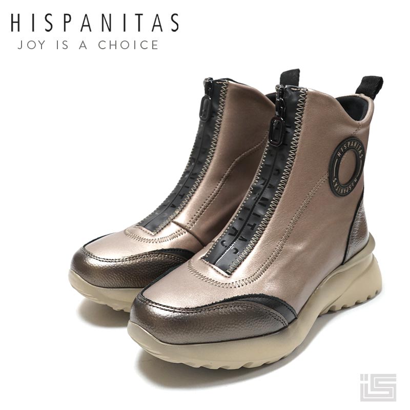 ◆ HISPANITAS ヒスパニタス HI233016 Eten / Combi センタージップ スニーカーソール スニーカーブーツ ショートブーツ スペイン製 正規品 インポート 23fw新作 レディースブーツ