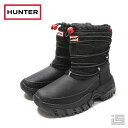 ■ HUNTER ハンター WFS2204HER Blackワンダラー ビーガン シアリング インシュレイティド ショート スノー ブーツアウトドア フェス 断...