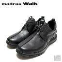 ■ madras Walk マドラスウォーク MW7601 Black 【GORE-TEX】 全天候快適なカジュアルレザースニーカー 本革 防水センターシーム ライトビジネススタイル 中国製 【23fw】 メンズスニーカー