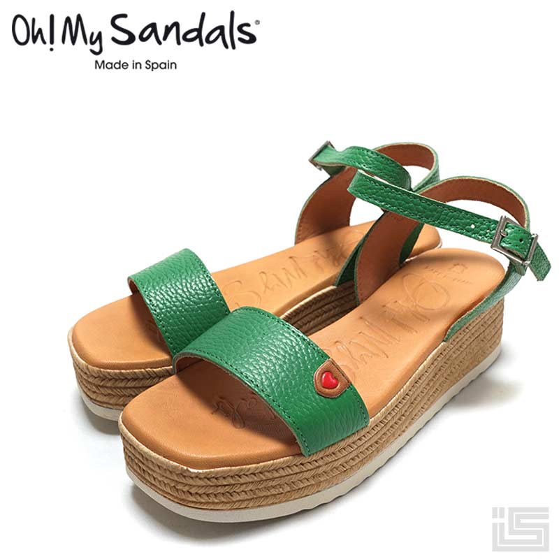 Oh! My Sandals I[}CT_Y5208 Green GXph[ U[  I[vgDT_ ANXgbv xg 23ssyKizXyC fB[XT_