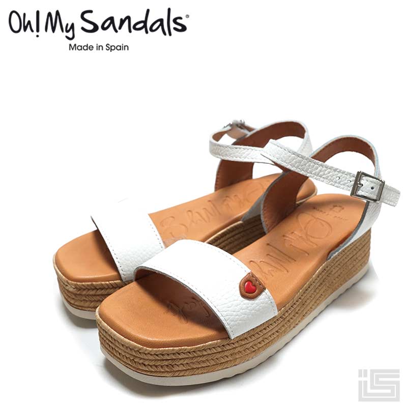 Oh! My Sandals I[}CT_Y5208 White GXph[ U[  I[vgDT_ ANXgbv xg 23ssyKizXyC fB[XT_