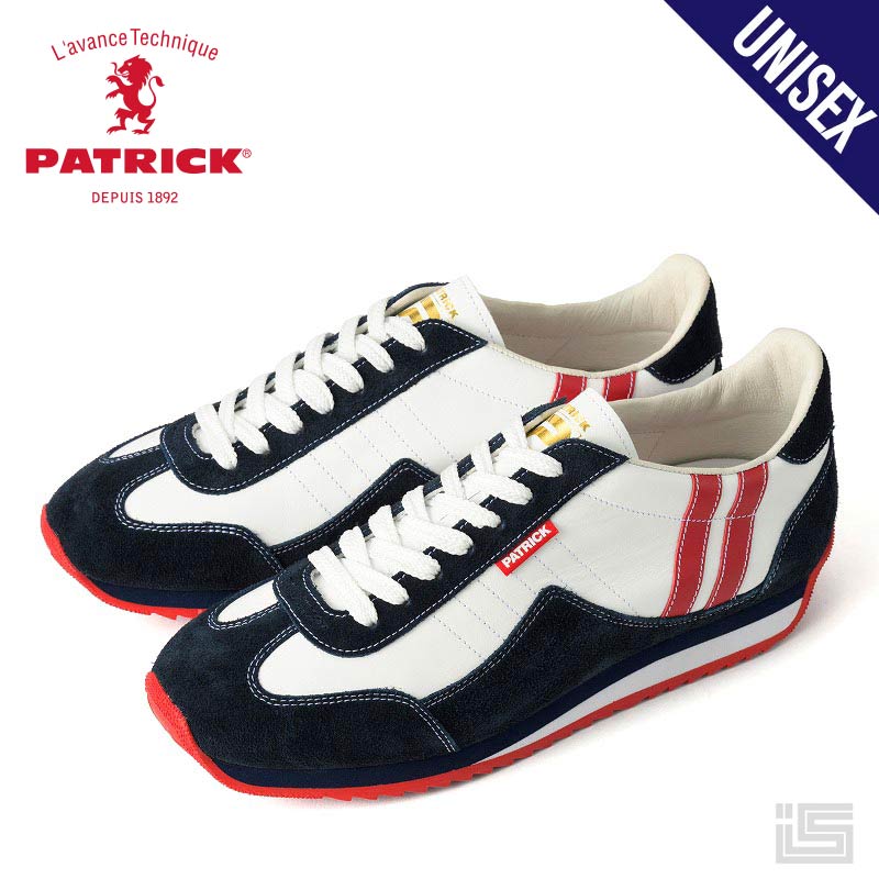 ■ PATRICK パトリック MARATHON 30th-L マラソン レザー 506510 WHT 日本製 メイドインジャパン スニーカー シューズ 靴 メンズ レディース ユニセックス ローカット 革 レトロ クラシック レトロランニング カジュアル シンプル 【正規取扱品】 【24aw】