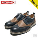 ◆ PIKOLINOS ピコリノス M7V-4137C1 コンビ外羽根 ウィングチップ 4ホール メダリオン キャネット CANET BLUEメンズ カジュアル ジャケパン レザーシューズスペインブランド 【24ss】(4)