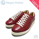 ■ REGAL WALKER リーガルウォーカーレディース HB74 Red ディアスキン カジュアルスニーカー ソフトレザー EEE 【日本製】【comfort】レディーススニーカー