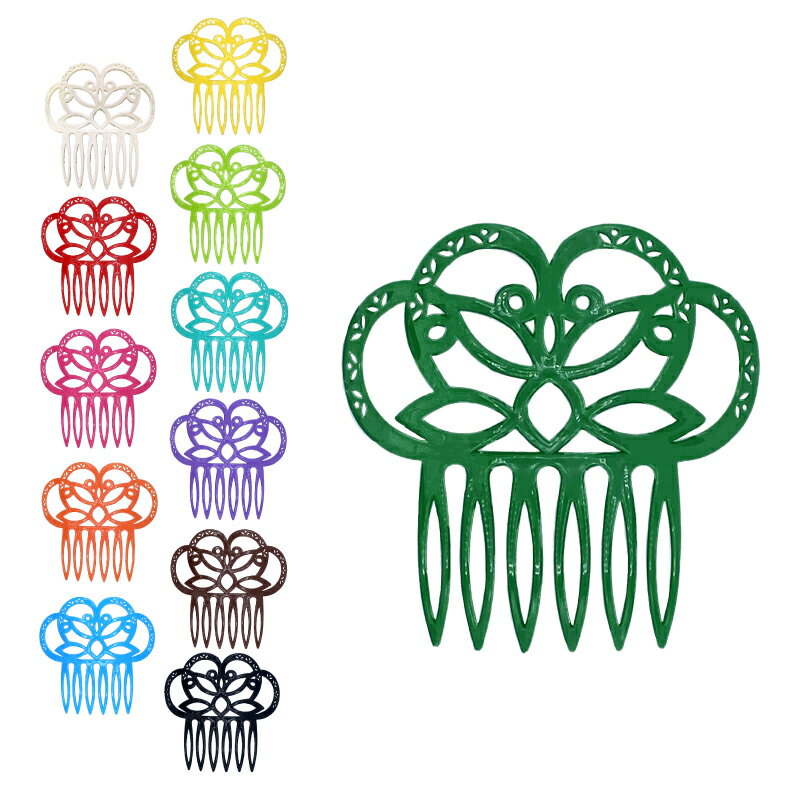 CF-54056 ペイネタ(全12色)「1点のみメール便可」【フラメンコ用品】髪飾り 櫛 ペイネタ ペイネシージョ