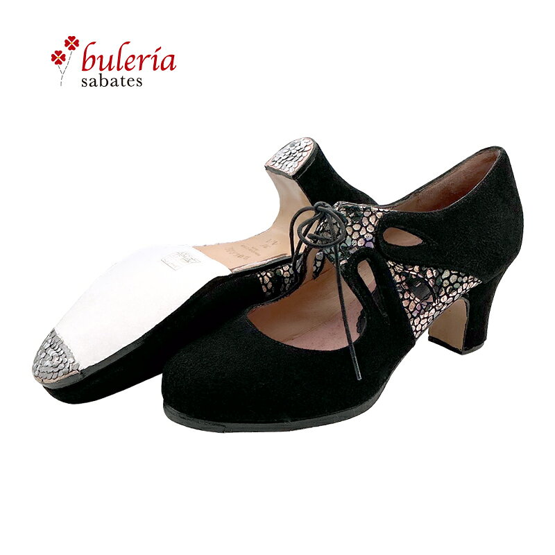 【現品】〈ブレリア・サバテス〉プロ・ARCO アルコ / 黒スエード/【72】NEGRO【幅広（C)】【靴】【フラ..