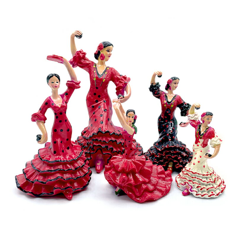 フラメンカ人形(全5種) スペイン雑貨 お土産 小物 フラメンコ 置物