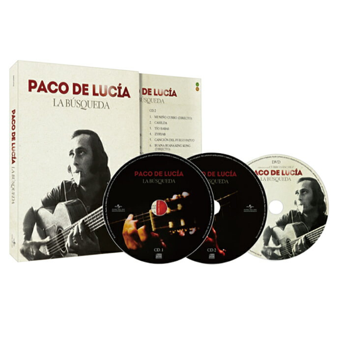 PACO DE LUCIA / “LA BUSQUEDA” A JOURNEY パコ・デ・ルシア/ ラ・ブスケダ「1点のみメール便可」【フラメンコ】【2CD+DVD】