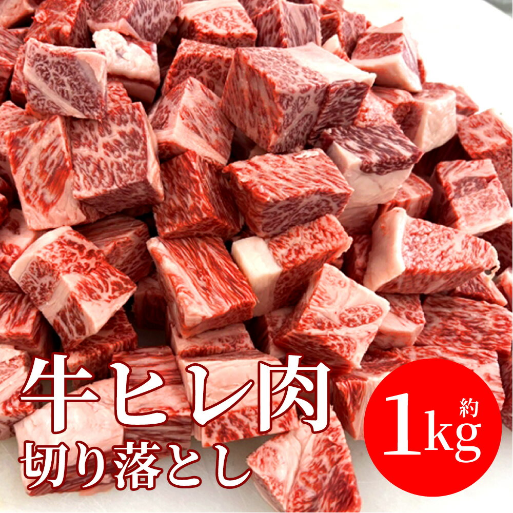 牛肉 1kg ヒレ肉 ステーキ 期間限定 角切り ブロック カット ヘレ 肉 牛ヒレ 焼肉 バーベキュー BBQ 送料無料 冷凍