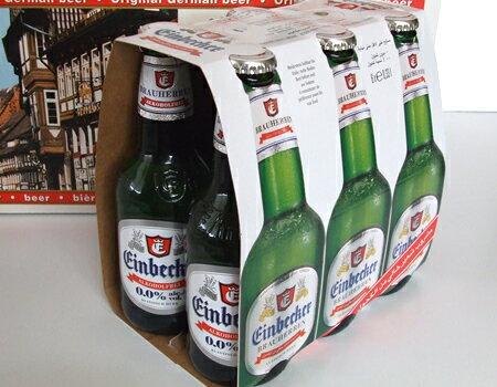 【高級ビアテイスト飲料★アインベッカー6本パック】ビールの本場ドイツ生まれのノンアルコール。ローカロリーでビタミン・ミネラル・ビール酵母が豊富です。