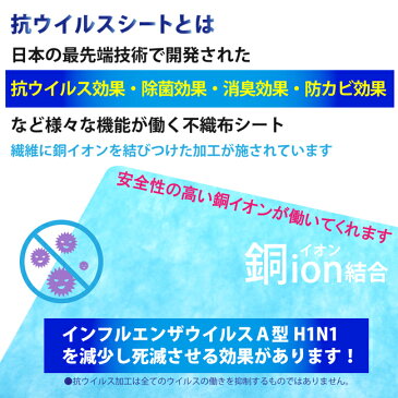 靴の除菌　靴のウィルス対策に　抗ウイルスシート 除菌シート 半永久の効果　銅 除菌マット クリエラ 靴 靴裏 靴底 予防 対策 衛生 ウイルス 抗ウイルス 除菌 ウイルス対策 ウイルス除菌 ウイルス除去 50枚入り 銅イオン　インフルエンザ　花粉