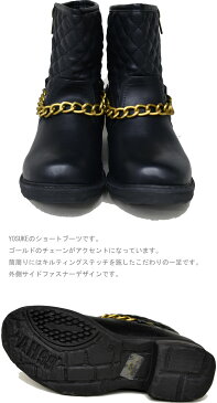 【クーポン対象商品】 ヨースケ YOSUKE ショートブーツ レディース ブラック 5350008