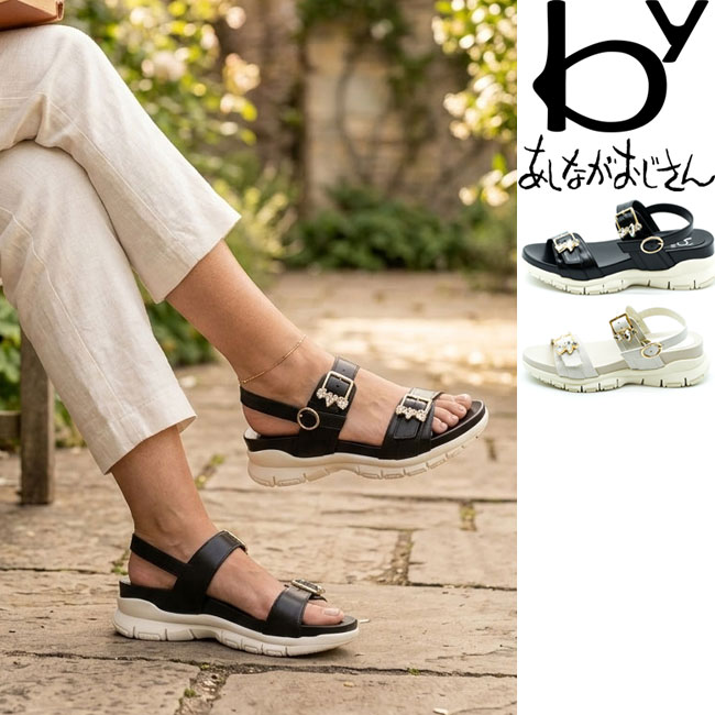 Sports Sandal - 【クーポン対象品】 by あしながおじさん 厚底サンダル ストラップサンダル レディース 全3色 S-LL ブラック 黒 8510147