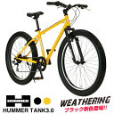 t@bgoCN FAT BIKE 26C`~3.0C`ɑ^C 6iϑ X}[gȃt[ OVu[L ʋ ʊw X HUMMER(n}[) TANK3.0