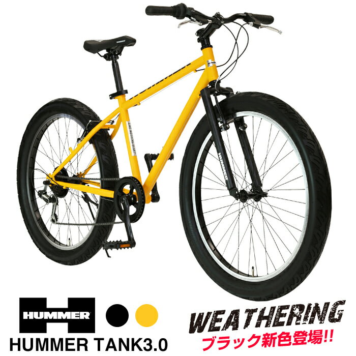 t@bgoCN FAT BIKE 26C`~3.0C`ɑ^C 6iϑ X}[gȃt[ OVu[L ʋ ʊw X HUMMER(n}[) TANK3.0