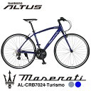 MASERATI マセラティ AL-CRB7024 Turismo シマノ ALTUS 24段変速機搭載 エアロアルミフレーム クロスバイク