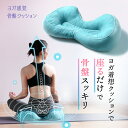 ヨガ感覚骨盤クッション 円座クッション 椅子クッション ヨガ 骨盤 姿勢 猫背 腰痛 歪み 改善 矯正 腰 クッション ケア サポート 座るだけ コンパクト デ...