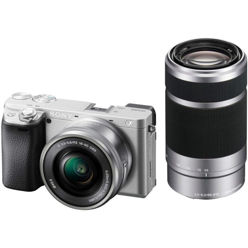 ソニー(SONY) APS-C ミラーレス一眼カメラ α6400 ダブルズームレンズキット(同梱レンズ:SELP1650+SEL55210) シルバー ILCE-6400Y S