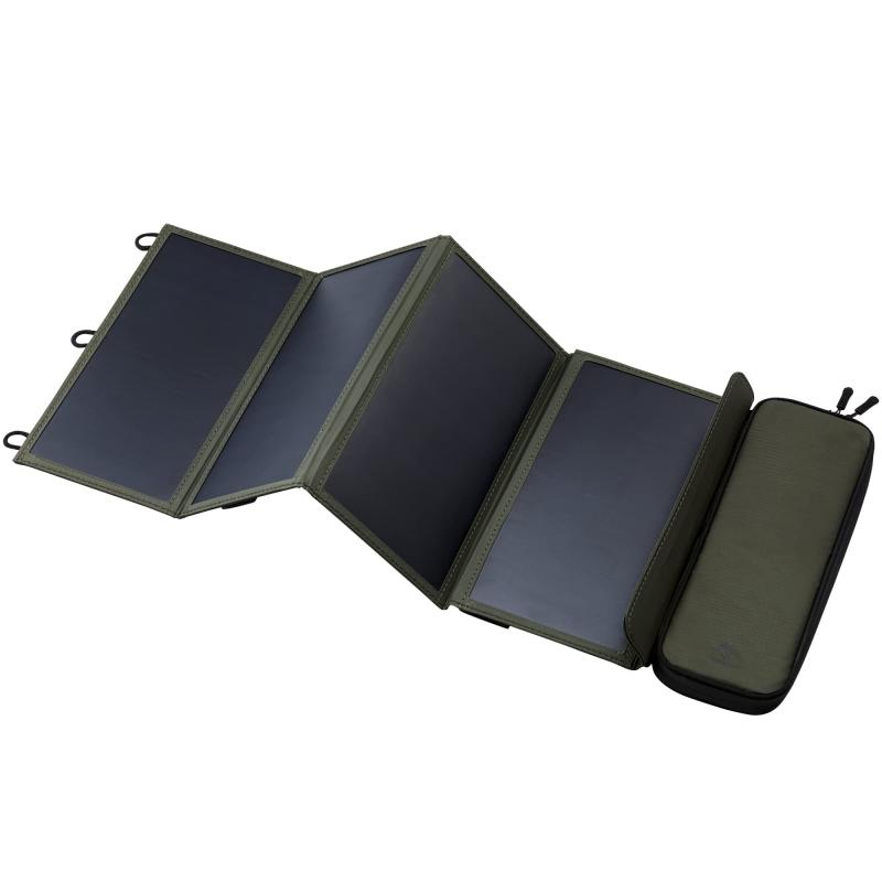 エレコム ソーラー充電器 NESTOUT SOLAR-1 【4枚パネル】 28W オリーブ MPA-NEST-S014OV