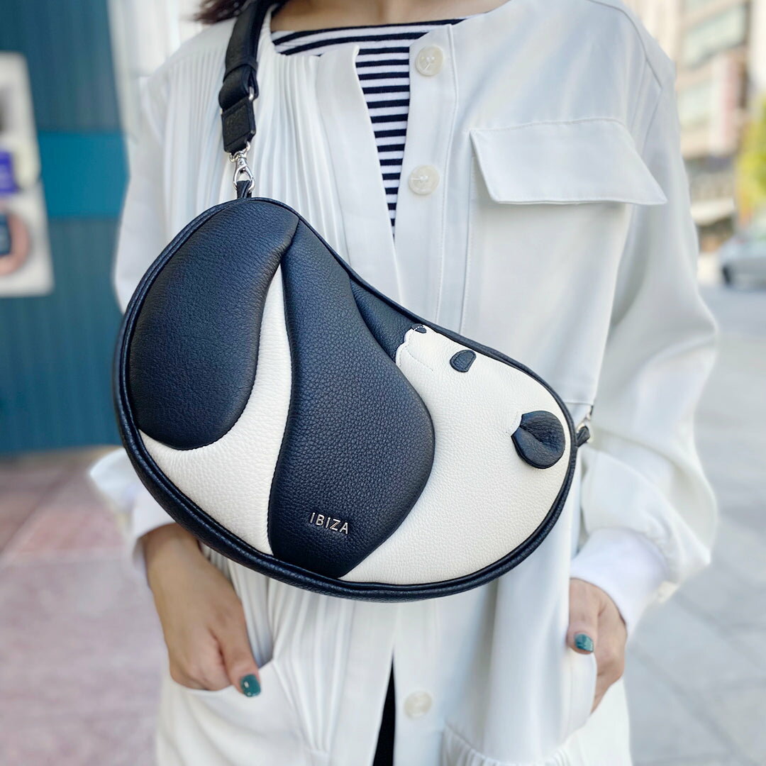 イビサ 公式 日本製 ショルダー バッグ 本革 レザー ぱんだ パンダ かわいい ギフト プレゼント ハンドメイド レディース メンズ 誕生日のサムネイル