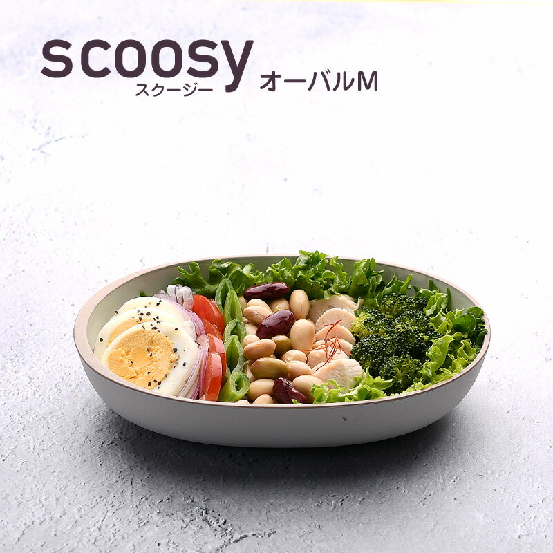 scoosy オーバルM 食器 ランチプレート 皿 プラスチック 電子レンジ可 食洗機可 TAKENAKA　竹中