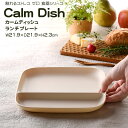  Calm Dish カームディッシュ スクエア ランチプレートM 食器 ランチプレート 皿 プラスチック 電子レンジ可 食洗機可 TAKENAKA　竹中