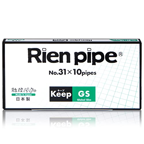 禁煙パイプ Rien pipe キープパイプ GS (10 本 セット/スリムタイプ) 禁煙グッズ 禁煙パイポ 減煙 (ニコチン/タール カット) 5.4mm 、6.2mm、7.4