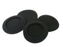 Sound Wave ヘッドホン交換用イヤーパッド直径55mm 黒 左右2セット アルミ チャック包装 55mm (4個)