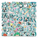 初音ミクステッカーセット 65枚入り 防水デカール 初音ミクシールパック スーツケース ノートパソコン バイク ヘルメットなど適用