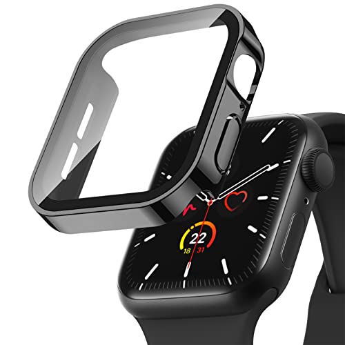 Butifacion 対応 Apple Watch ケース 44mm Series 6/SE/5/4 保護 アップルウォッチ カバー 防水 ガラスフィルム PC素材 軽量 頑丈 耐