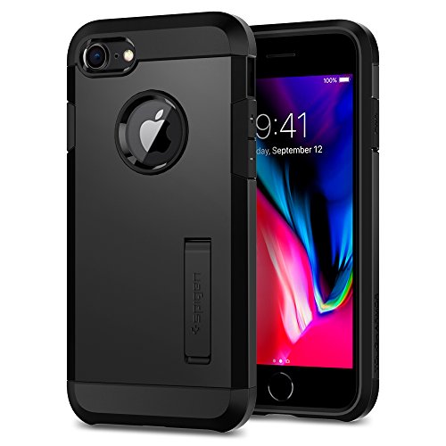 【Spigen】 iPhone8 ケース / iPhone7 ケース 耐衝撃 二重構造 米軍MIL規格取得 スタンド機能 ワイヤレス充電対応 シュピゲン アイフ