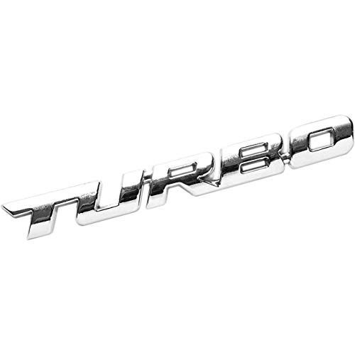 CarOver 【 3D メタル 】 汎用 TURBO ステッカー ターボ 車 車用 立体 かっこいい 文字 英語 ロゴ バイク おしゃれ シール デカール