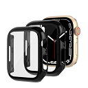 【2枚入り】Wiki VALLEY 対応 Apple Watch Series 8 / 7 45mm 用 ケース アップルウォッチ8/7 保護カバー 強化ガラスフィルム一体型