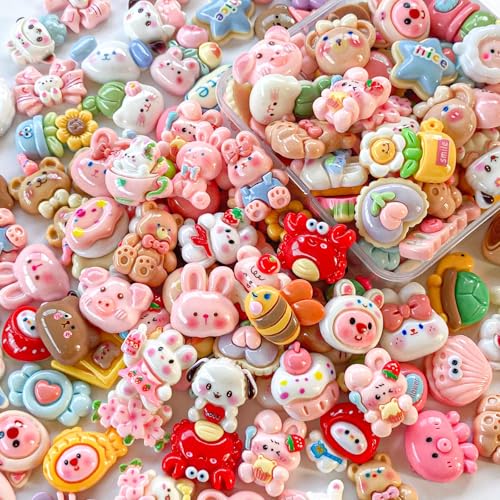 TANOKOX デコパーツ ミックス ミニチュア レジンデコ 貼り付け デコレーションパーツ アクセ ...