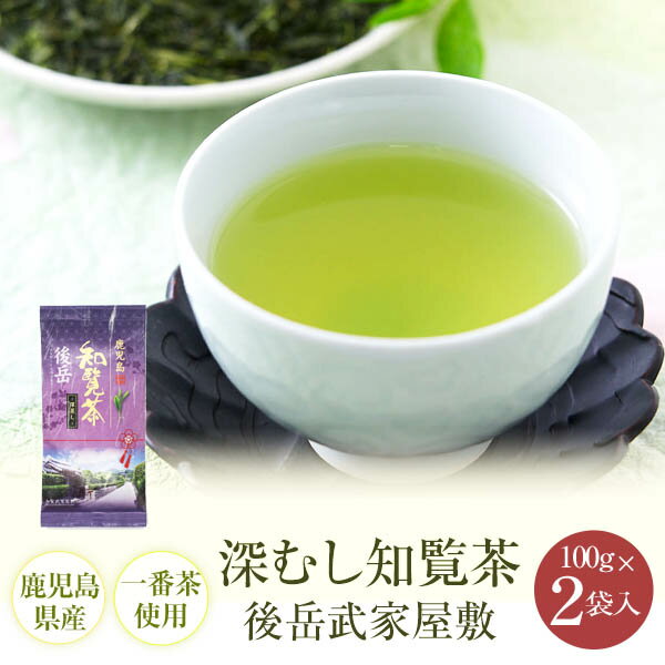 煎茶 後岳武家 100g 2袋 鹿児島茶 お茶 緑茶 茶葉 深むし茶 知覧 鹿児島 ギフト プレゼントのサムネイル