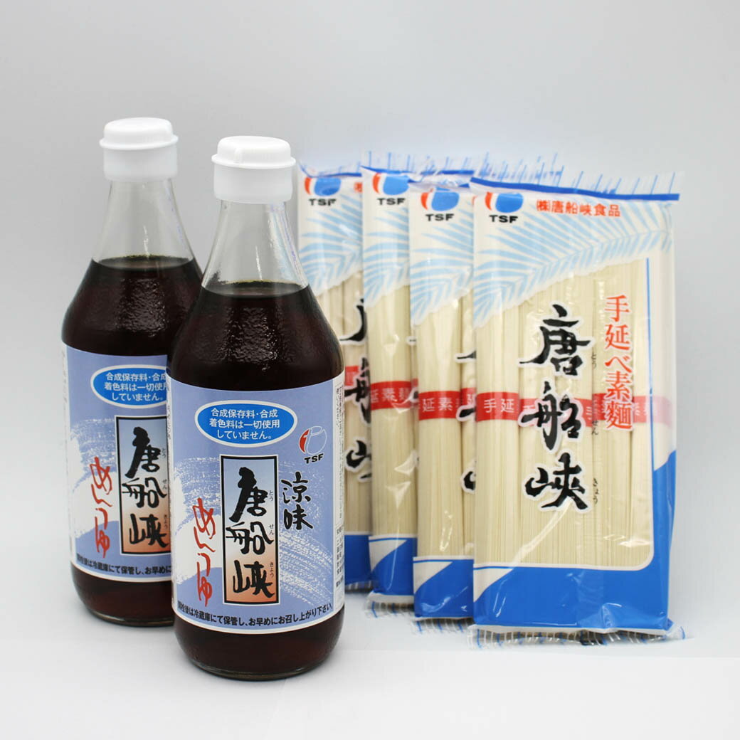 ギフトセット グルメ 唐船峡めんつゆ 500ml 2本 唐船峡そうめん250g 4袋 鹿児島 めんつゆ そうめんつゆ 麺つゆ 素麺 手延べそうめん 唐船峡食品 贈り物 グルメギフト 送料無料