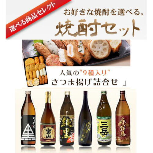 鹿児島 薩摩揚げ さつまあげ 焼酎 選べる セット 900ml シュウエイ 祖...