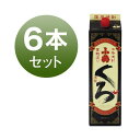 焼酎 パック 小鶴 くろ 小正醸造 25度 1800ml 芋焼酎 芋 紙パック 6本 セット お湯割り 水割り 鹿児島
