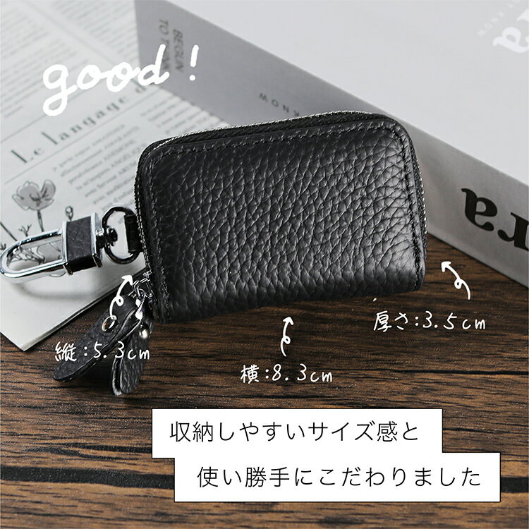 スマートキーケース 2個収納 レディース 本革 ダブル スマートキーケース カバー ...