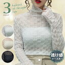 【メール便で送料無料】【レビューを書いて10%OFFクーポンGET】シアートップス シアーシャツ シアーブラウス ハイネック ブラウス トップス Tシャツ シアー シースルー インナー レース タイト セクシー 透け感 きれいめ カジュアル おしゃれ 長袖 薄手 春夏 レディース