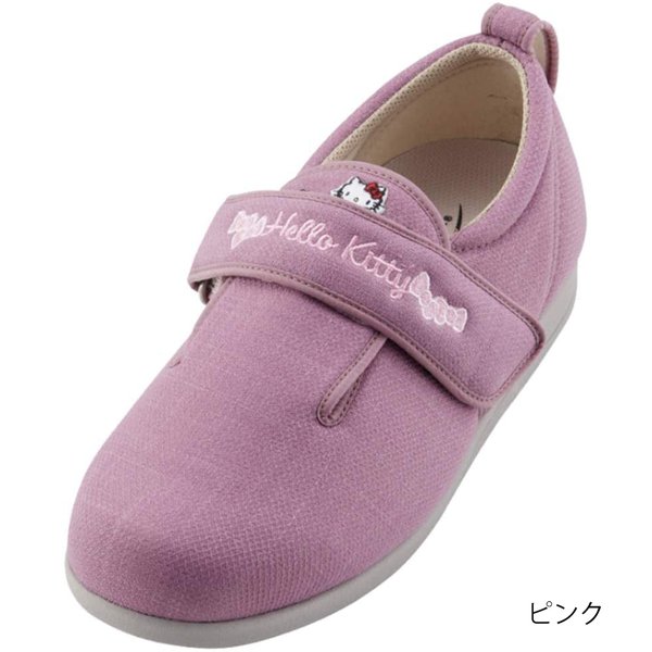 ダブルマジックIII ハローキティ（足囲3E）ピンク／LL（24.0〜24.5cm）両足（ウェルファン）