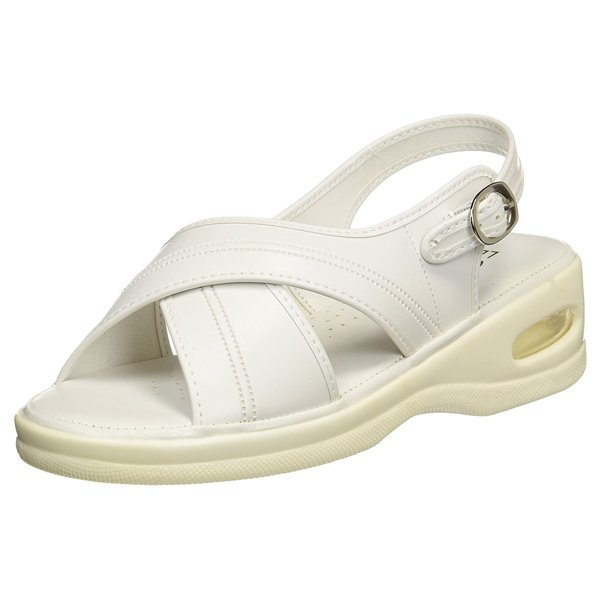 エアークロスサンダル Mサイズ（22.5〜23.0cm）／ホワイト（ファーストレイト）FR-429