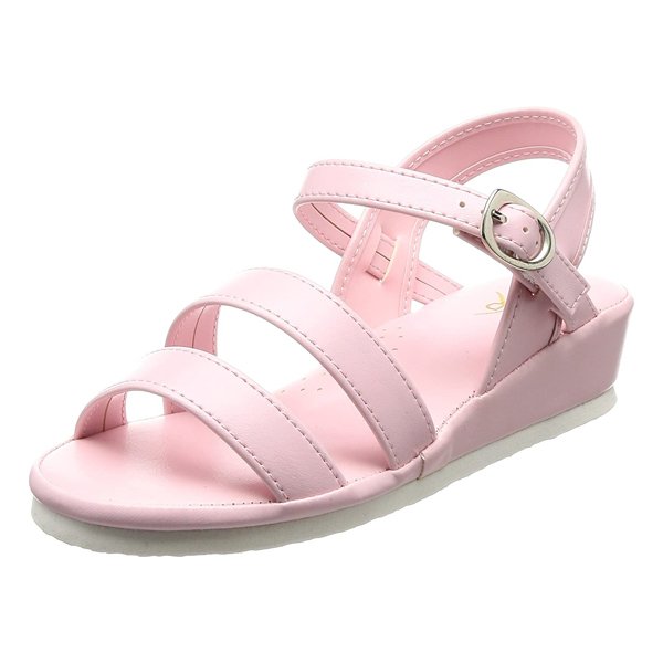 2バンドサンダル Mサイズ（22.5〜23.0cm）／ピンク（ファーストレイト）FR-567