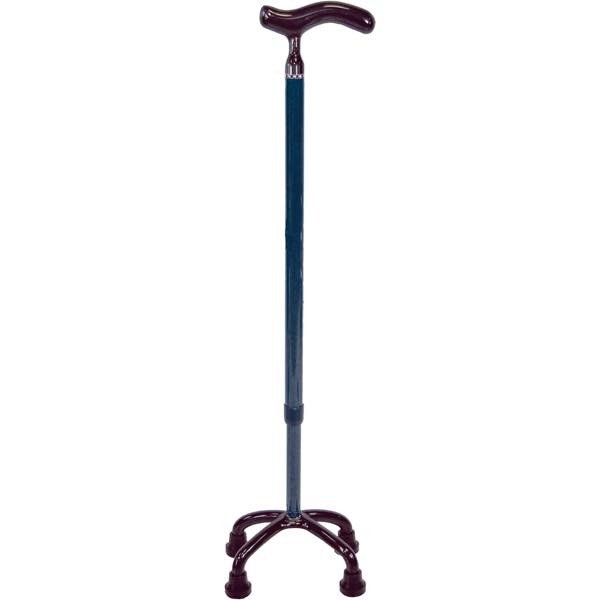 オールカーボンクオッドケイン四点式／カーボン柄NB（島製作所）70C-4 カーボン4点杖