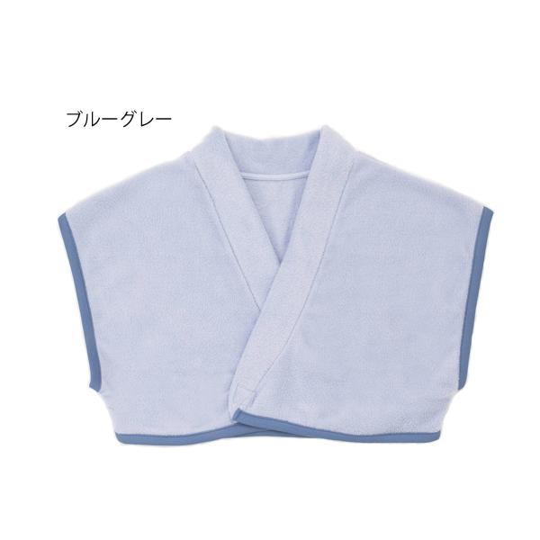 フリース おやすみベスト フリーサイズ／ブルーグレー（神戸生絲）No.96