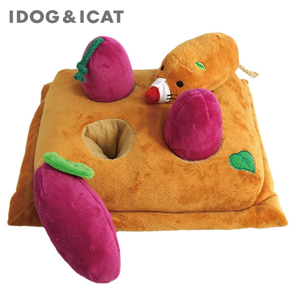 【 猫 おもちゃ 】iCat 知育おもちゃ 芋掘り アイキャット 【 布製 ぬいぐるみ ド...