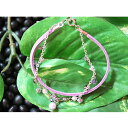 【半額】【数量限定セール中!!】アクセサリー ブレスレット皮紐 パールピンク★オシャレママにもお子様にもオススメ♪